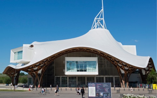 Centre Pompidou-Metz : façade d'entrée