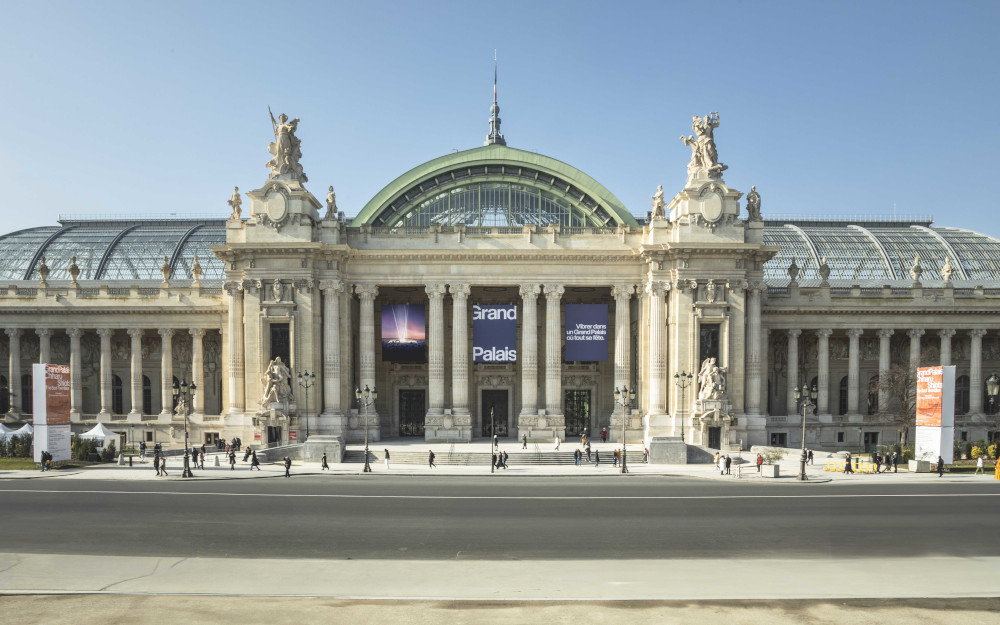 Grand Palais, paris : vue de la façade restaurée