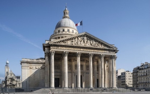 Panthéon, Paris, partenaire de la constellation du Centre Pompidou : vue de la façade du monument