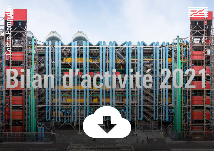 Centre Pompidou's activity report 2021 - View of the building