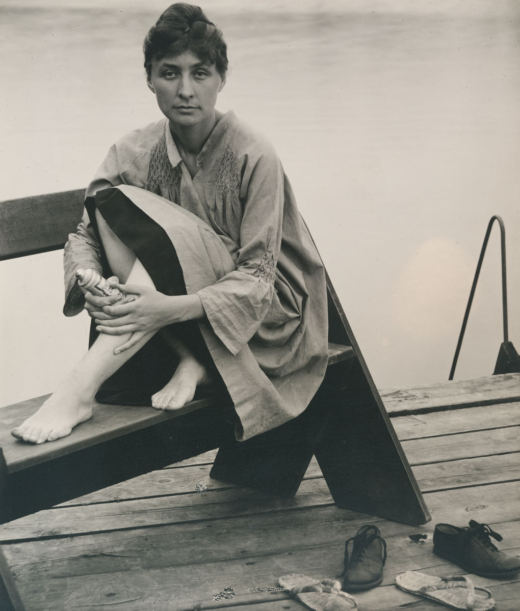 Portrait de Georgia O'Keeffe par Alfred Stieglitz, vers 1918-1919 - repro