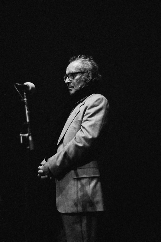 Jean-Luc Godard au Centre Pompidou en 2006, photo © Centre Pompidou