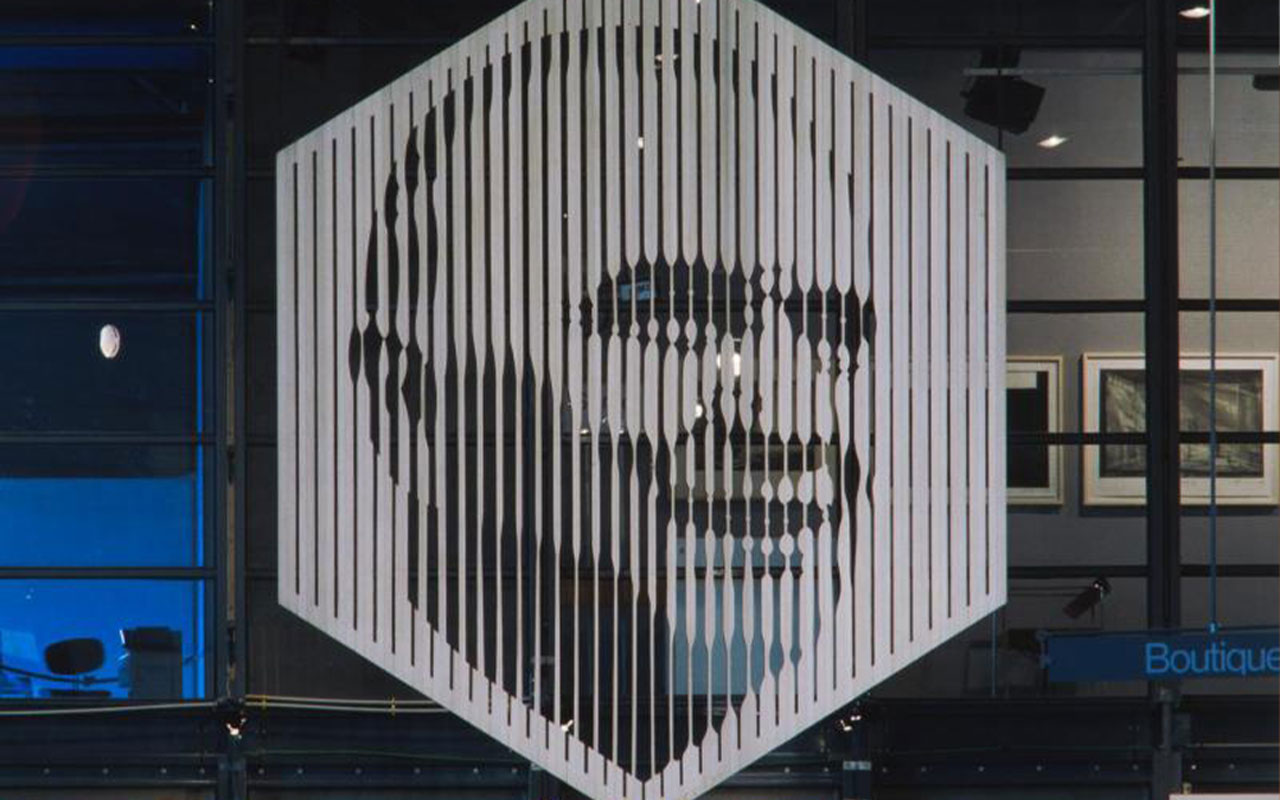 Victor Vasarely, « Hommage à Georges Pompidou », 1976