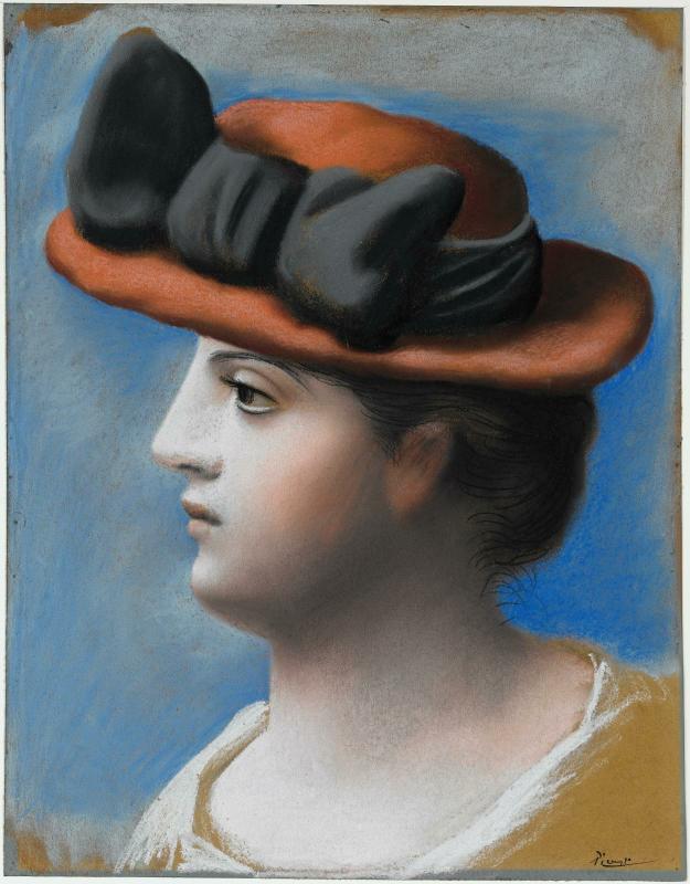 Jeune femme au chapeau rouge - Centre Pompidou