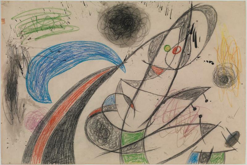 Femme, oiseaux dans la nuit - Centre Pompidou