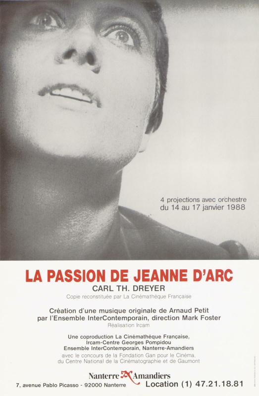La passion de Jeanne d'Arc - Centre Pompidou