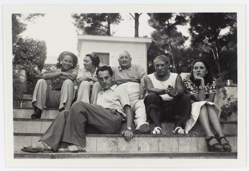 Tirage Photo Paul Eluard Et Adrienne Fidelin – Mougins 1937, 15x20 Cm