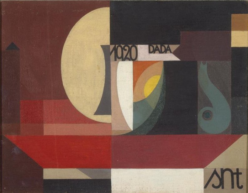 Sophie Taeuber-Arp, « Composition dada (Tête au plat) », 1920 - repro