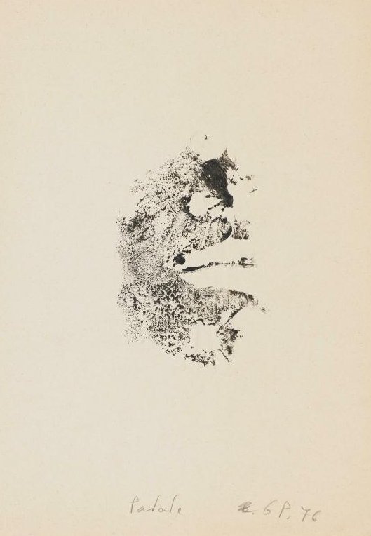 Giuseppe Penone, « Patate »), 1976, mine graphite et encre de Chine sur papier, 29,5 x 21 cm© Centre Pompidou / Photo : C. Laulanne / Dist. Rmn-Gp