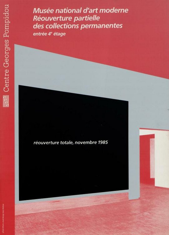 Musée National d'Art Moderne, Réouverture partielle des collections permanentes Affiche 1985-01-01