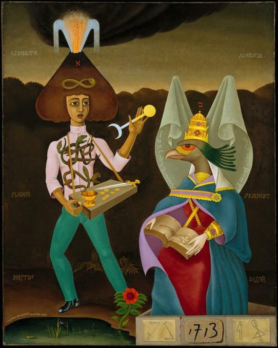 Victor Brauner, Les Amoureux (Messagers du nombre) février 1947 