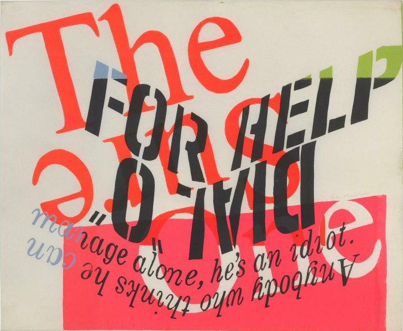 Sister Corita Kent, « The Sure One », 1965 - repro oeuvre