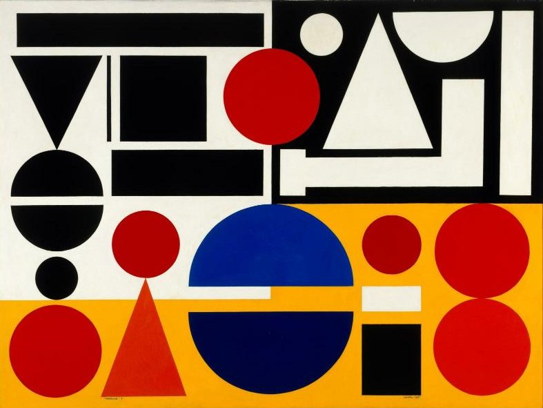 Auguste Herbin, « Vendredi 1 », 1951 - repro oeuvre